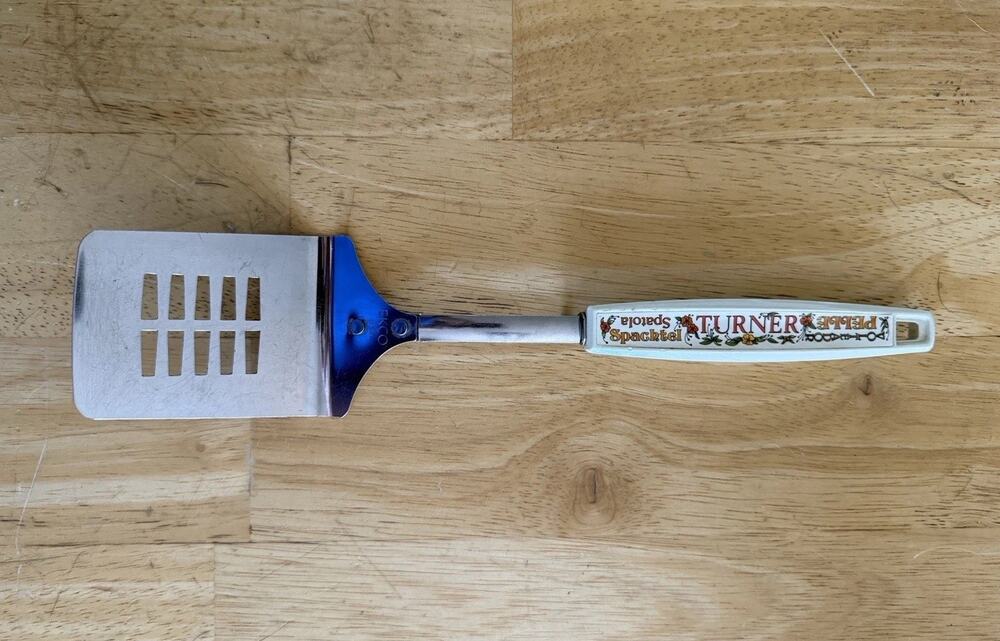 Vintage Ekco Spice of life chromium spatula turner flipper 11" USA